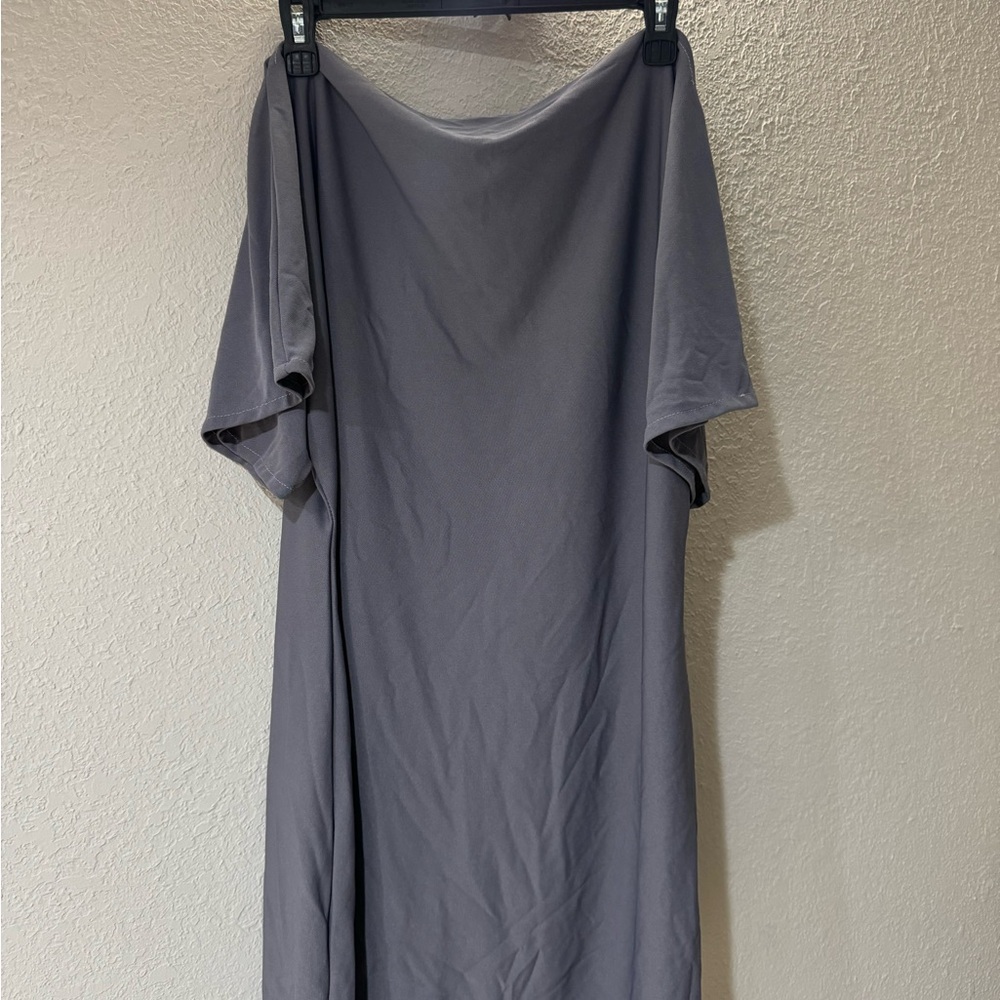 Elegant Gray Women's Dress
